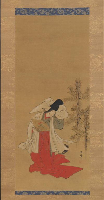 新年的礼堂舞者Shirabyoshi，1764-88年。 作者 oda田K