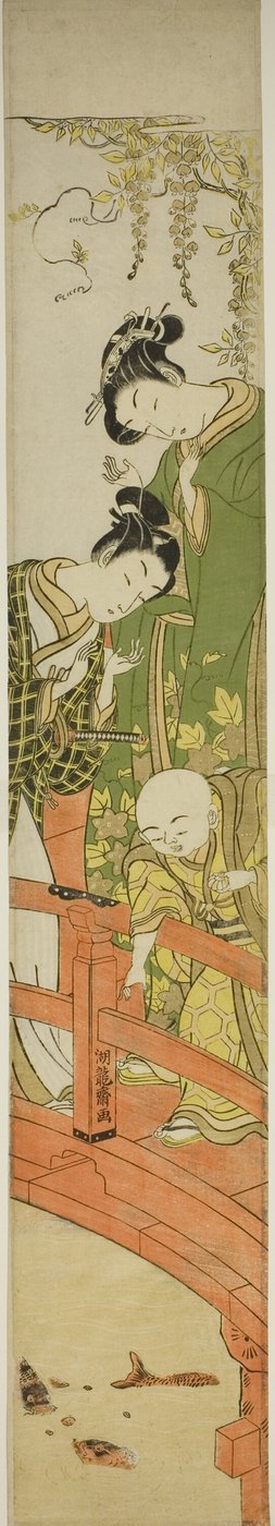 在龟户喂鲤鱼 作者 oda田K