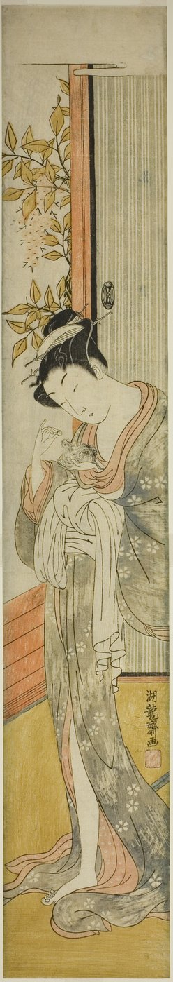 喂老鼠的年轻女子 作者 oda田K