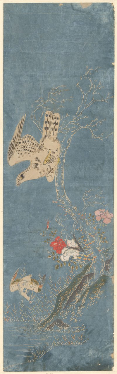 鹰狩猎鸭子 作者 Isoda Kôryûsai（归属于）