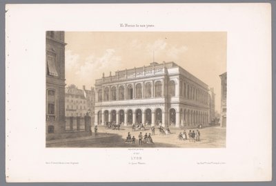 里昂歌剧院的景色 里昂。 Le Grand Théâtre（物体上的标题） 当代法国（系列名称） La France de nos jours（物体上的系列标题） 作者 弗里克兄弟
