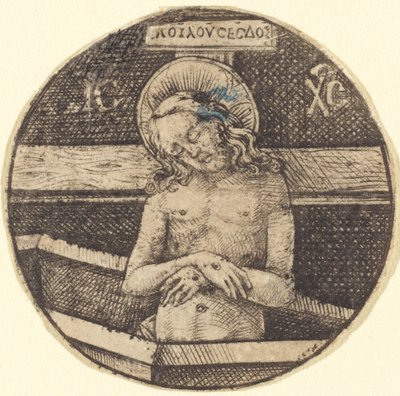 基督是忧伤的人 作者 以色列·范·麦肯纳姆（Israhel van Meckenem）