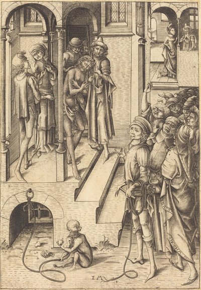 Ecce Homo, c. 1480. 作者 以色列·范·麦肯纳姆（Israhel van Meckenem）