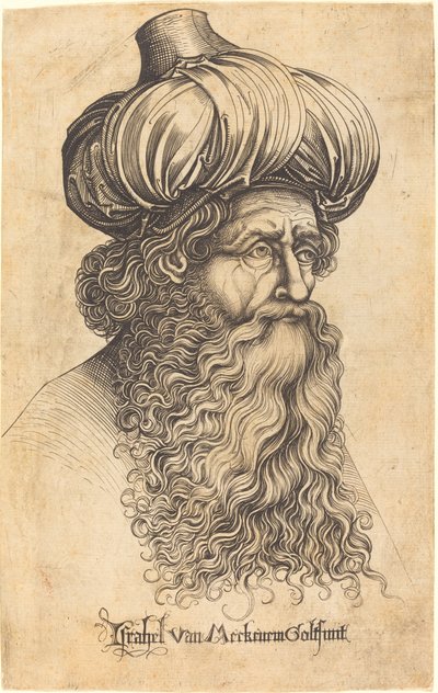 老人的头 作者 以色列·范·麦肯纳姆（Israhel van Meckenem）