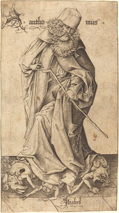 圣安东尼 作者 以色列·范·麦肯纳姆（Israhel van Meckenem）
