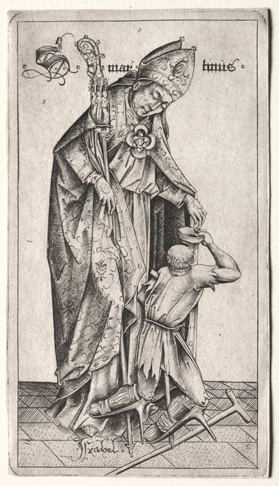 圣马丁 作者 以色列·范·麦肯纳姆（Israhel van Meckenem）