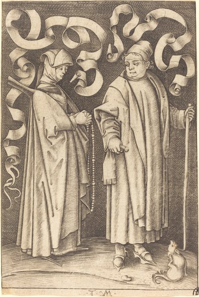 教会的人，约14951503。 作者 以色列·范·麦肯纳姆（Israhel van Meckenem）