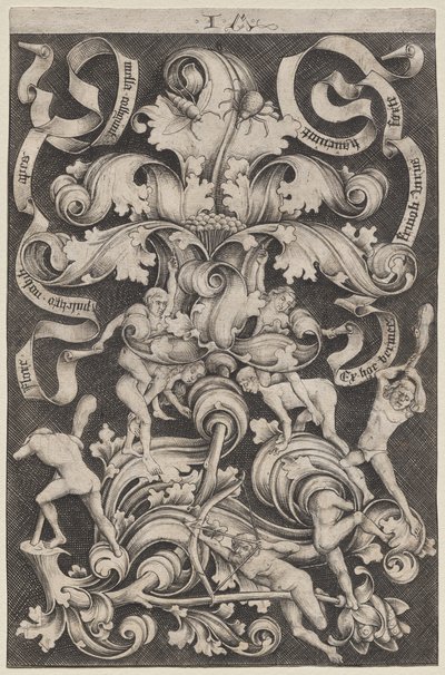 八裸男直立饰品 作者 以色列·范·麦肯纳姆（Israhel van Meckenem）