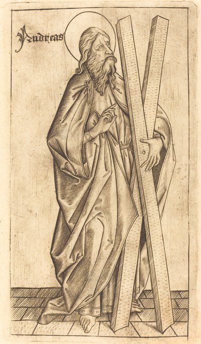 圣安德鲁 作者 ES Master 之后的 Israhel van Meckenem