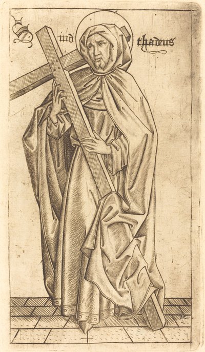 圣犹大-他德（？）或圣西门（？） 作者 ES Master 之后的 Israhel van Meckenem