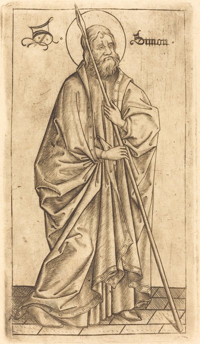 圣托马斯（？）或圣西蒙（？） 作者 ES Master 之后的 Israhel van Meckenem