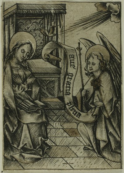 圣母领报 作者 小艾希拉（Israhel van Meckenem）
