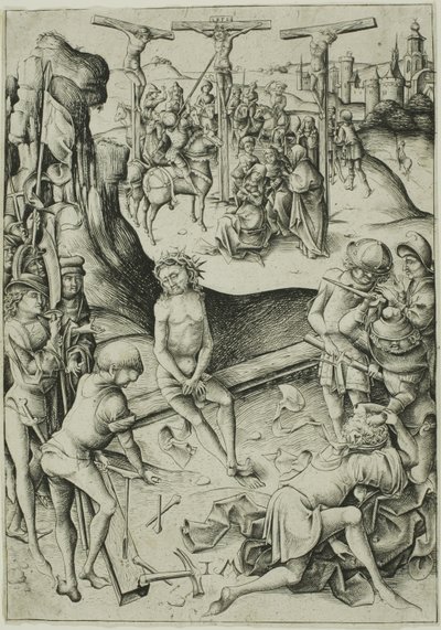 耶稣受难 作者 小艾希拉（Israhel van Meckenem）