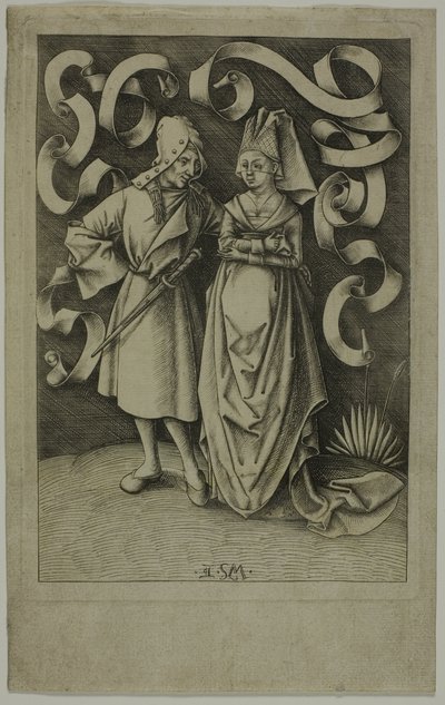 畸形夫妇 作者 小艾希拉（Israhel van Meckenem）