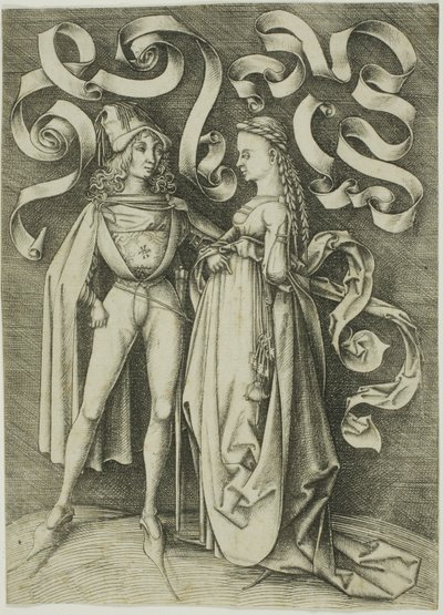 骑士与淑女 作者 小艾希拉（Israhel van Meckenem）