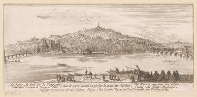 从塞莱斯廷修道院附近的河岸眺望里昂
Veue de Lyon quand on est sur les quais des Celestins（标题见实物） 作者 Lodewijk XIV（法兰克国王）