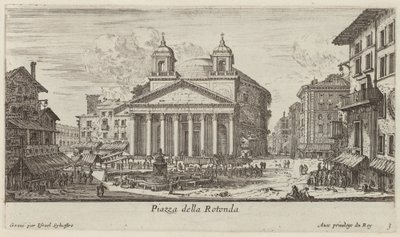 罗通达广场（Piazza della Rotonda 作者 以色列·西尔维斯特（IsraëlSilvestre）