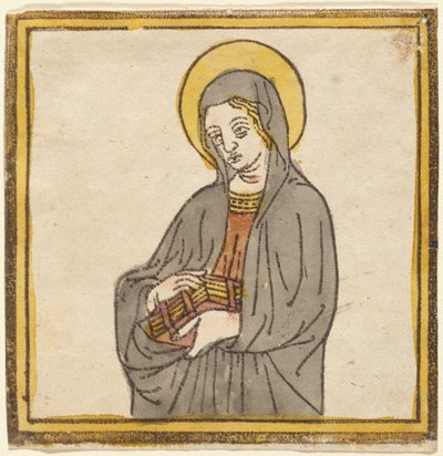 锡耶纳的圣凯瑟琳，或阿西西的圣克莱尔 作者 Italian 15th Century