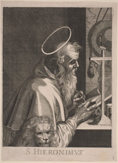 圣杰罗姆 作者 意大利 17 世纪，在 Aegidius Sadeler II 之后