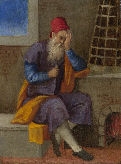 月的劳作：一月，约1580年 作者 意大利大师