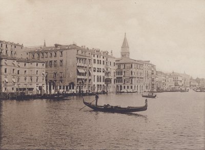 Canal Grande, Alberghi (b/w photo) 作者 意大利摄影师