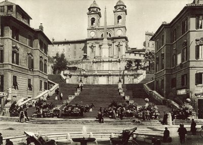 Trinita dei Monti教堂 作者 意大利摄影师