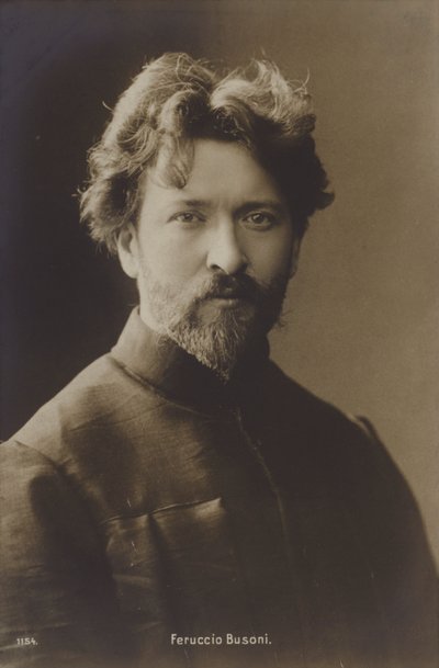 Feruccio Busoni，意大利作曲家和钢琴家 作者 意大利摄影师