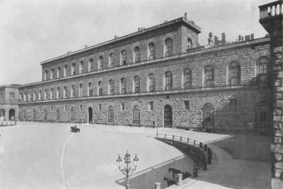 佛罗伦萨，R Palazzo Pitti（黑白照片） 作者 意大利摄影师