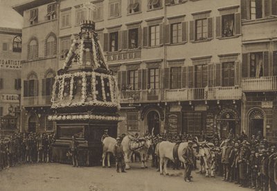 Holy Saturday, Florence (b/w photo) 作者 意大利摄影师