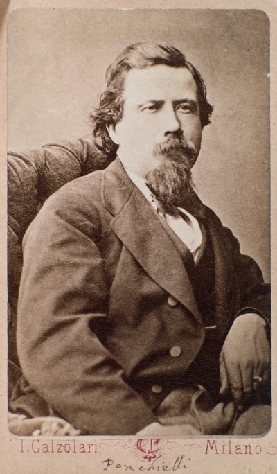 Amilcare Ponchielli（1834-1885）意大利作曲家画象 作者 意大利摄影师