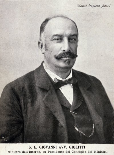 意大利政治家乔瓦尼·乔利蒂（Giovanni Giolitti，1842-1928 年）的肖像。 作者 意大利摄影师