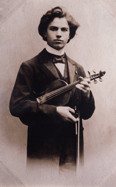 Jan Kubelik（1880-1940 年）捷克小提琴家和作曲家肖像 作者 意大利摄影师