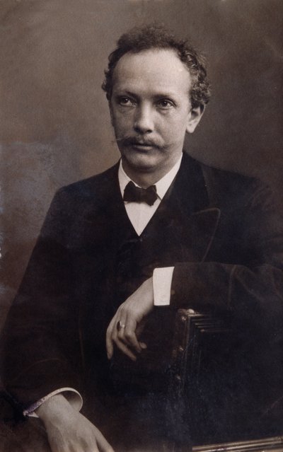 理查德施特劳斯（1864-1949）德国作曲家的肖像。 作者 意大利摄影师