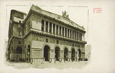 真正的Teatro di San Carlo，那不勒斯 作者 意大利摄影师