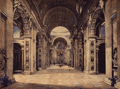 罗马 / Rome：S Pietro, interno（彩色照片） 作者 意大利摄影师