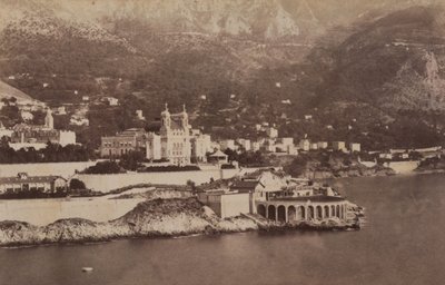 蒙特卡洛湾，07/1887（黑白照片） 作者 意大利摄影师