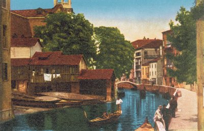 威尼斯/威尼斯：里约和 Ponte S Trovaso Alle Zattere（彩色照片） 作者 意大利摄影师