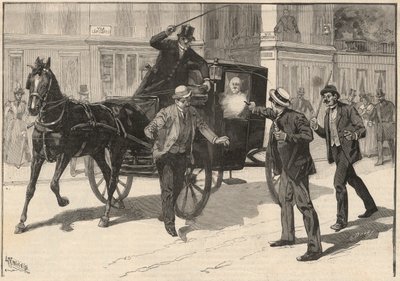 1894年无政府主义者利加暗杀弗朗切斯科·克里斯皮。 作者 意大利学校
