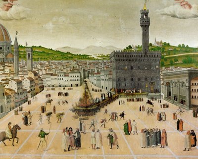 吉罗拉莫-萨沃纳罗拉的汽车咖啡馆 作者 意大利学校