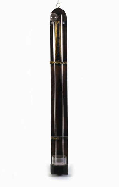 Evangelista Torricelli或Toricelli（1608 - 1647）的气压计（水银管）。科学和技术博物馆。米兰 作者 意大利学校