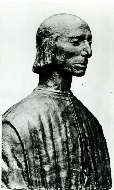 Niccolo Machiavelli的半身像（1469-1527） 作者 Italian School