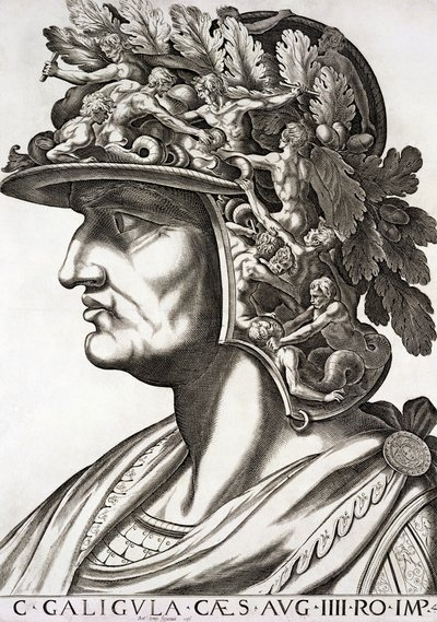 Caligula Caesar（公元12-41），1596年 作者 意大利学校