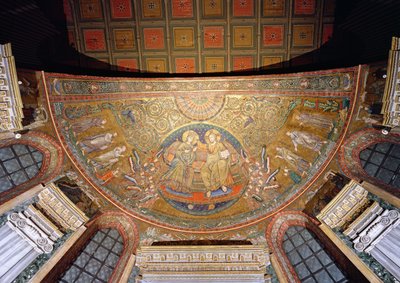 Christ Enthroned（马赛克） 作者 意大利学校