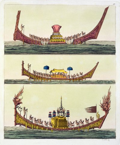 科钦中国船只，朱利奥·费拉里奥的古代和现代服饰插图，出版于1820年代至30年代 作者 Italian School