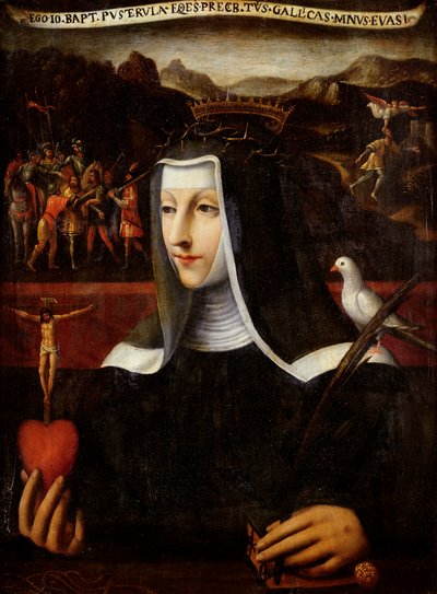 Ex Voto 献给锡耶纳的圣凯瑟琳 (1347-80)（面板油画） 作者 意大利学校