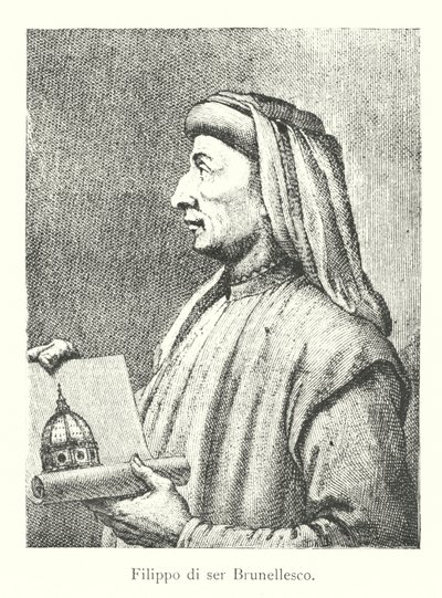 Filippo di ser Brunellesco（雕刻）。 作者 意大利学校