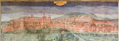 Fiorano modenese, Spezzano Castle, Hall of the Views：萨索洛景观 作者 意大利学校