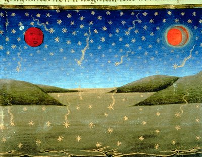 Fol.149va 《最后的审判》：星辰陨落，万物颠倒（牛皮纸） 作者 意大利学校