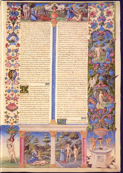 Fol.6r 创世纪。 亚当和夏娃的创造，来自 Borso d