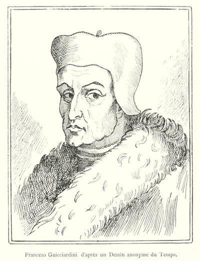 Francesco Guicciardini 来自匿名的时间图画（版画） 作者 意大利学校